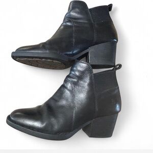 Born Black soft leather Ankle Boots